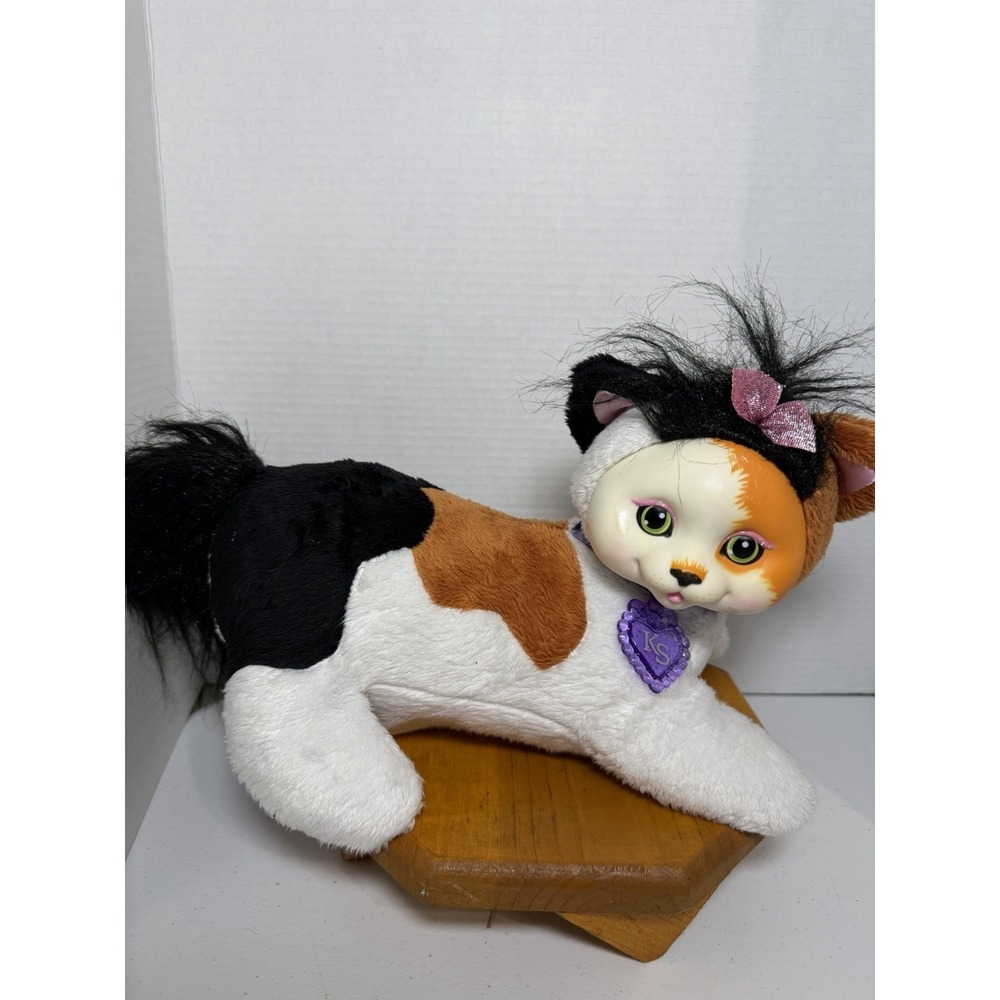 Calico Kitty Surprise Cat Plush w/ 5 Kittens Just Play Interactive Toy Read
